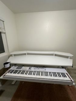 Arturia KeyLab 88 MkII Weighted MIDI Keyboard Controller (White/Wood)