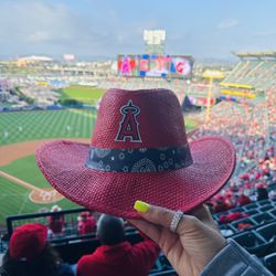 LOS ANGELES ANGELS RED COWBOY HAT (5/24/24)