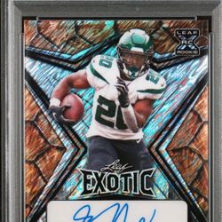 Breece Hall PSA Graded Autograph Card