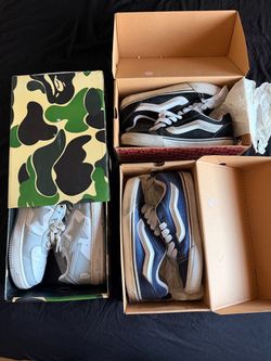 READ DESCRIPTION Sneaker Bundle – BAPE and Vans (3 Pairs)