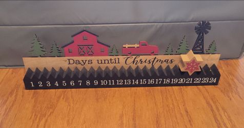 Days until Christmas countdown sign