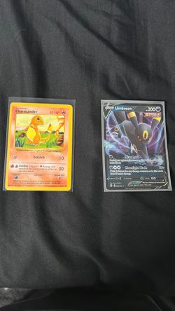Umbreon V and base set shadowless charmander