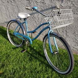 Vintage Huffy Cranbrook 26" Beach Cruiser Bike Bicicleta Basket 