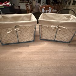Lined Chicken Wire Baskets - $5 each