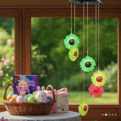 6pcs Solar Wind Chimes for Outside - Colorful Rainbow LED -4 style $9 each one
