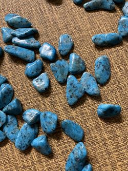 Tumbled Polished Blue Things