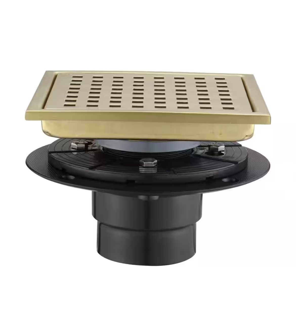 Floor Drain Brushed Gold