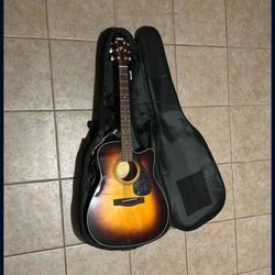 Yamaha Guitar With Strap And Case