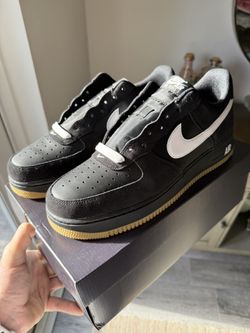 Nike Air Force 1 - Black/white/gum - Size 12