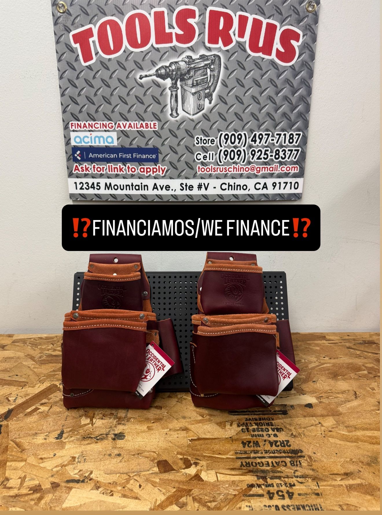 6101 OCCIDENTAL LEATHER Pro Trimmer Fastener Bag(EACH)**(FINANCIAMOS/WE FINANCE)**