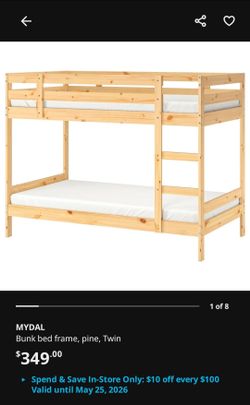 Ikea Mydal bunk bed