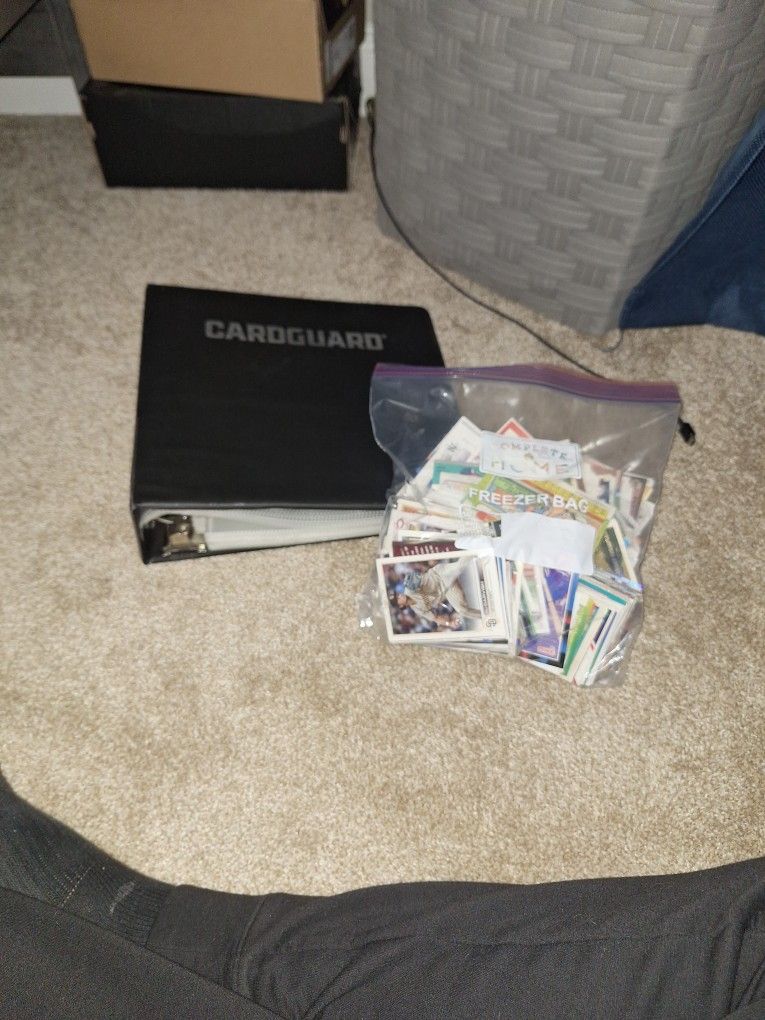 Baseball Cards + Binder