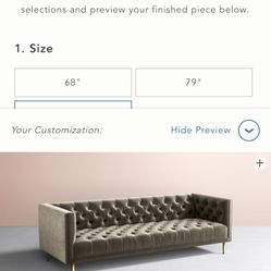 Anthropology Sofa Set 