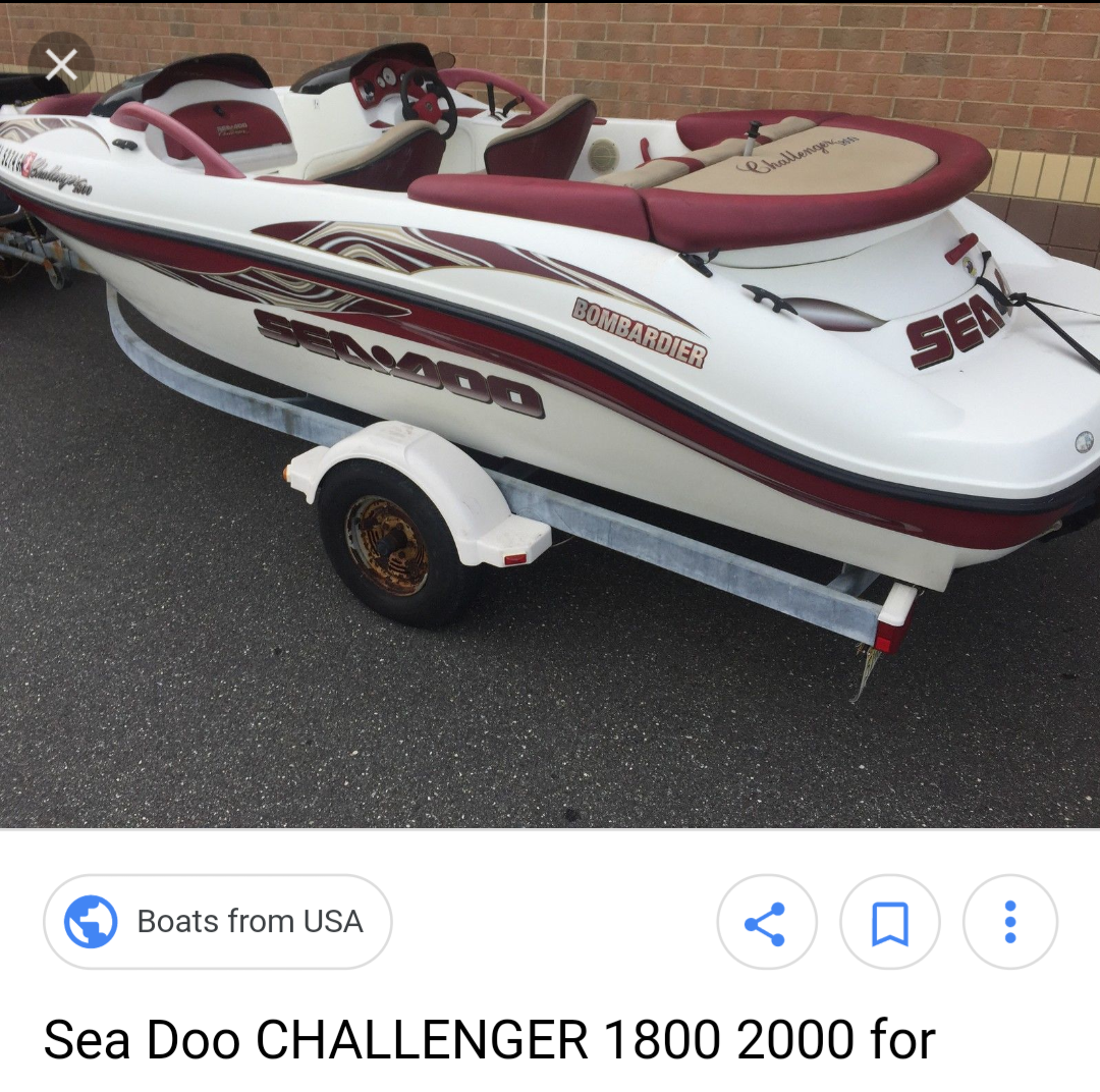 Year 2000 Make sea doo challenger 1800 7 seater 280 horsepower