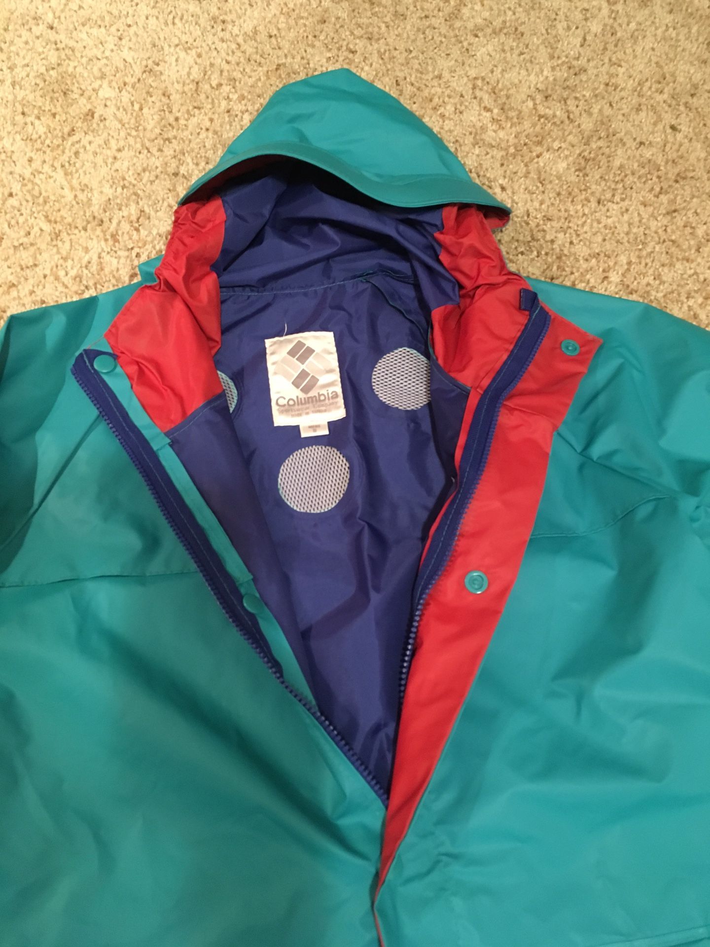 Columbia PVC waterproof rain suit Men’s small