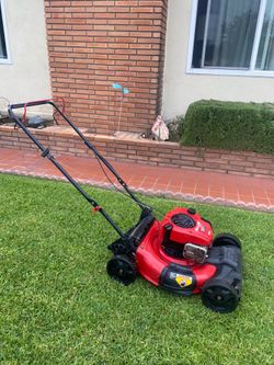 lawn mower 21 inch troy built 200 starts right up ready to use push