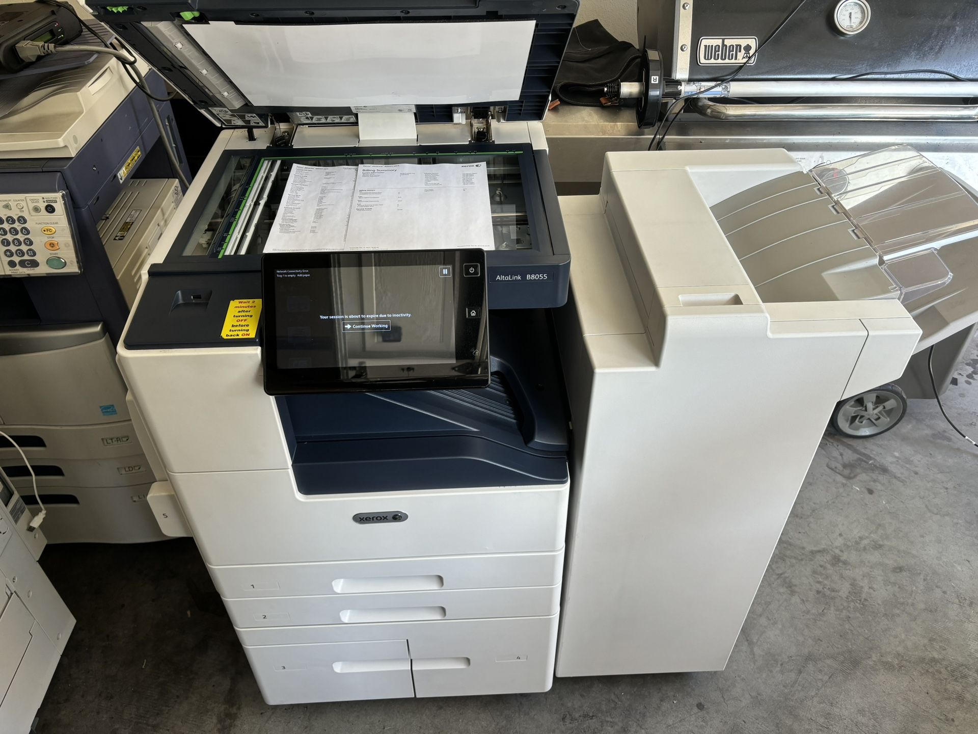 Xerox Altalink B8055 Monochrome Copier/print/scan/finisher