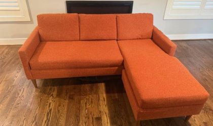 Orange Sectional Couch