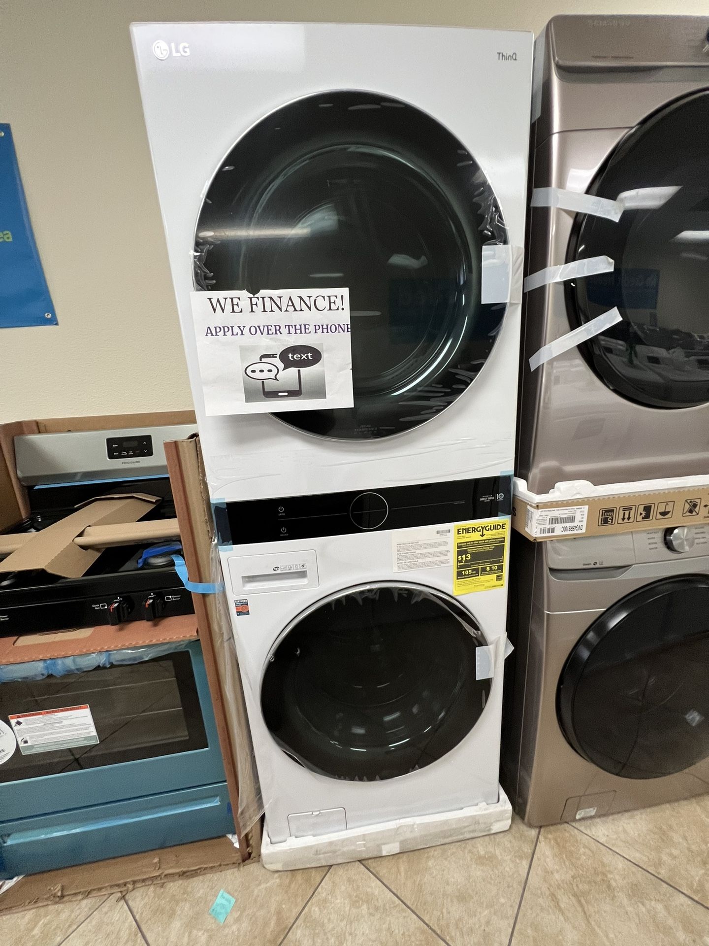 NEW WASHER AND DRYER