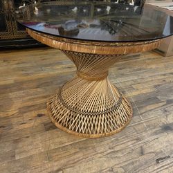 Wicker Side Table 