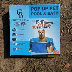 Pop Up Pet Pool And Bath