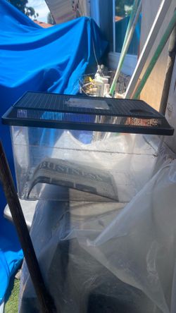 Tiny plastic fish tank