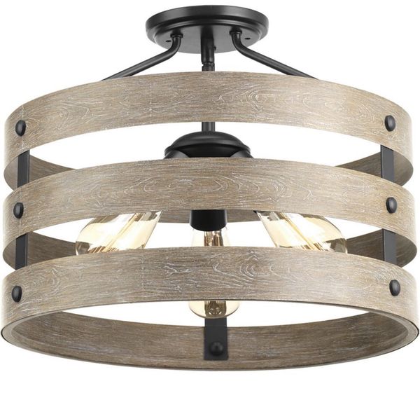 Pottery Barn Style Rustic Farmhouse Gulliver Chandelier Light
