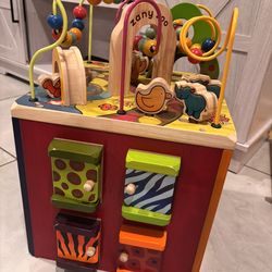 B Toys Wooden Activity Cube