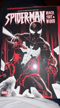 Spider-Man Black Suit and blood comic