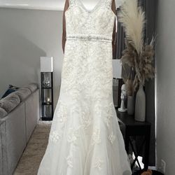 Size 12 Wedding Dress (Color: ivory)