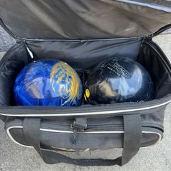 Strikeforce Bowling Ball Bag & 2 Balls