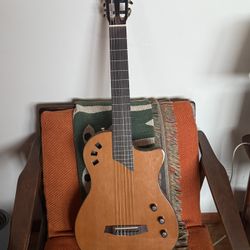 Cordoba Stage Traditional CD Garnet Fully Hollow Thin Body Classical Guitar +  Acoustic A20 20W Acoustic Guitar Amplifier