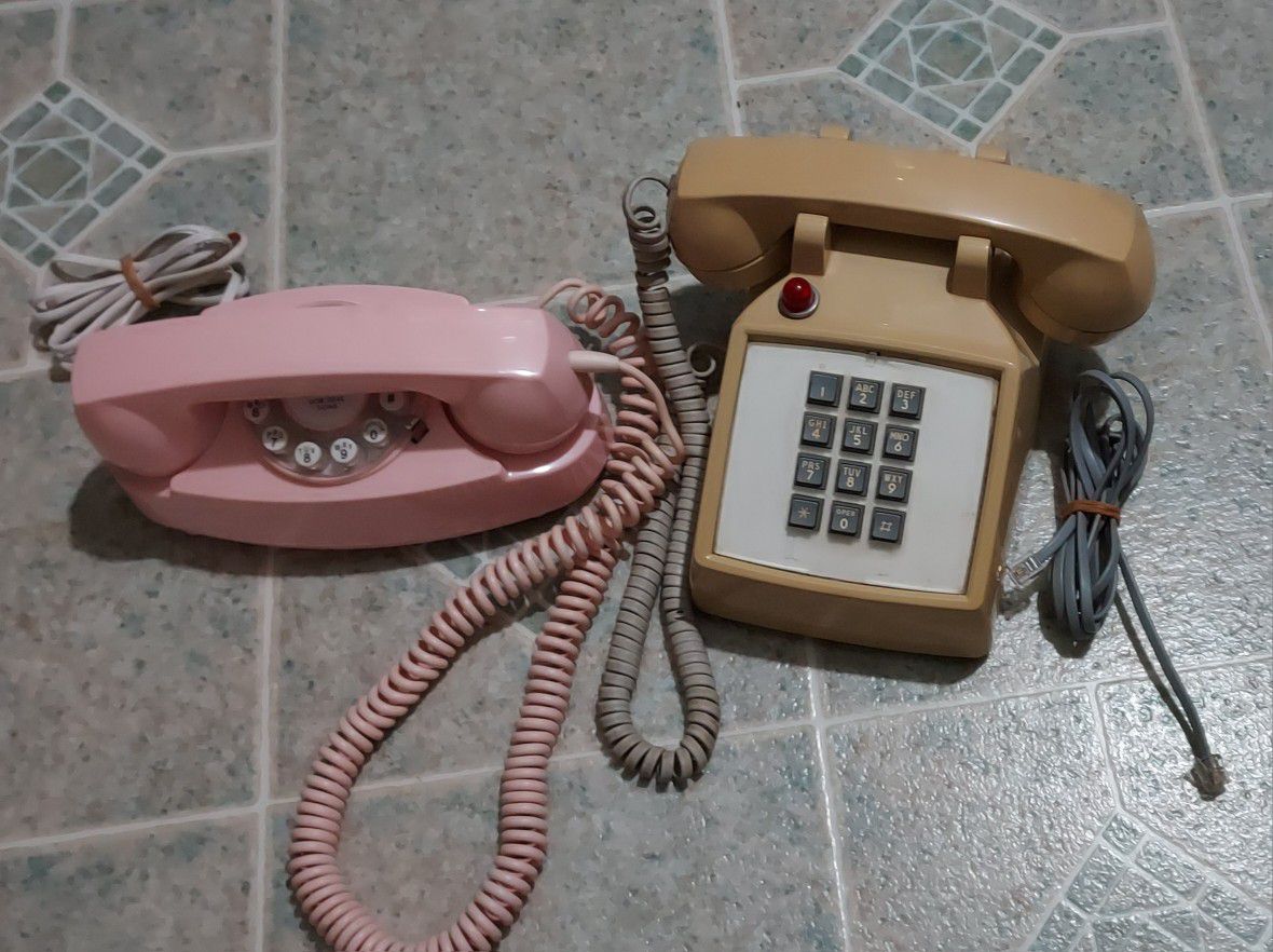2 Vintage Home Phones In Good Working Condition,  50. Each 
