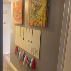 Girls - Teen - Inspirational Art Decor! Two Large 2ft Canvases And Banner $55