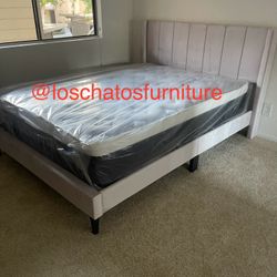 Full Size Bed Frame With Mattress 