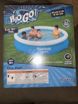 H2O GO Best way Fast Set 10 Feet Wide Pool