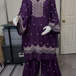 Pakistani linen garara dress