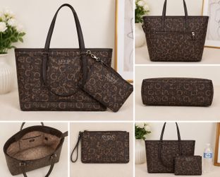 GUESS Tote Bag with Matching Wristlet - New with Tags