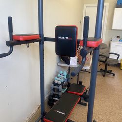 Home Gym with Exercise Bench 