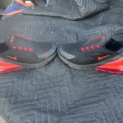 Nike Air Max  Reflective Black Safari Habanero Red Sneakers Size 7Y