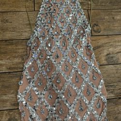Silver gown dress