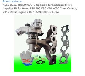 Haturbo Upgrade Turbocharger Kit for Volvo 2.0L