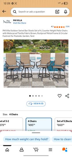 Phi Villa Outdoor Patio Chairs