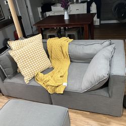 Modular Sofa With Ottoman 