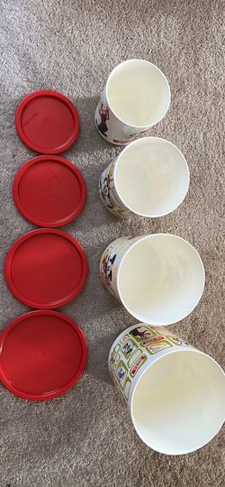 VTG Set of 4 Tupperware Disney Canisters Mickey Mouse! IN PERFECT CONDITION!