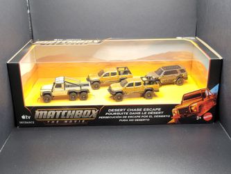 Matchbox Movie Desert Chase Escape 4-Pack RARE DOUBLE TACOMA ERROR