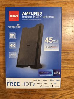 RCA - Amplified Indoor HDTV Antenna - Black