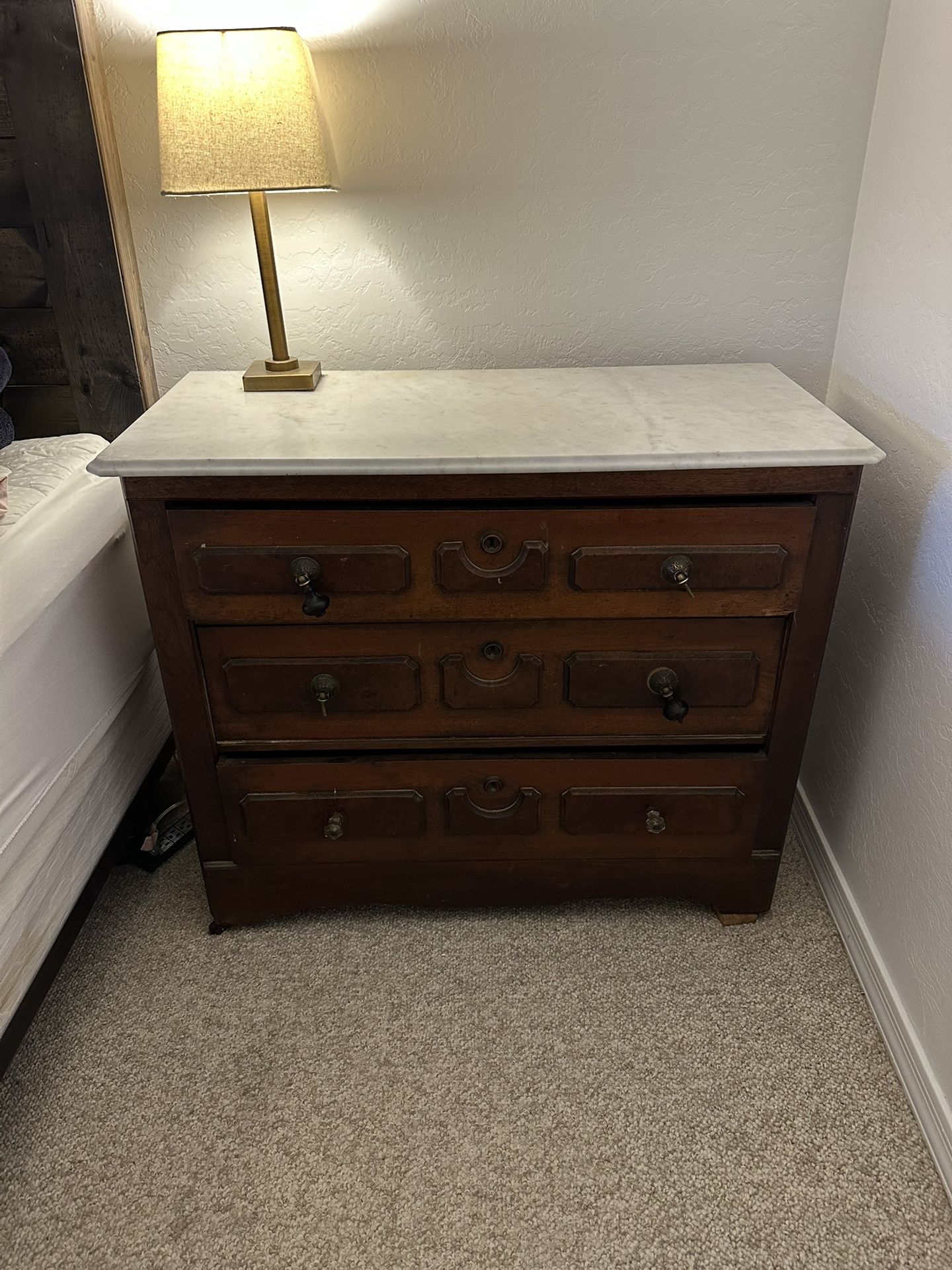 Antique Marble Top Dresser