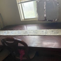 Large Wood Dining Room Table With 6 Chairs