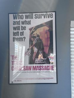 Texas Chainsaw Frame And Poster